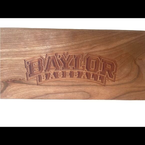 Baylor Bears Baseball Handmade Wooden Cutting Board Big 12 Baseball BU Sic Em - Picture 2 of 4